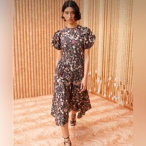 NWT Ulla Johnson Eden Dress - Obsidian Botanica Size 00